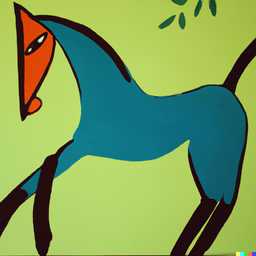 a horse, painting by Henri Matisse generated by DALL·E 2